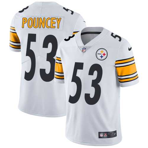 Nike Pittsburgh Steelers #53 Maurkice Pouncey White NFL Vapor Untouchable Limited Jersey,We sell and wholesale Nike Pittsburgh Steelers #53 Maurkice Pouncey White NFL Vapor Untouchable Limited Jersey on line form chian!
